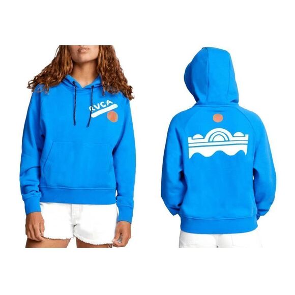 Blue RVCA Bailey Dolman Hoodie | Small - Picture 1 of 3